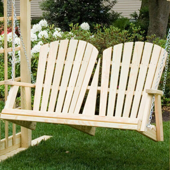 Gazebo Depot 4 ft Fanback Adirondack, Porch Swings, FASW