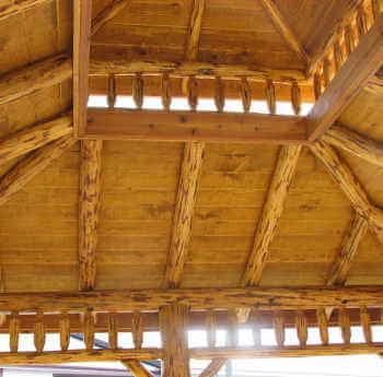 Log Oval Gazebo #2