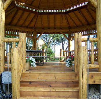 Log Octagon Gazebo Kit #2