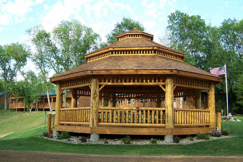 Log Octagon Gazebo Kit Log Gazebos Gazebo Depot