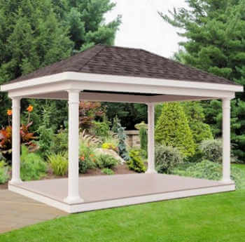 gazebo depot vinyl classic pavilion, vinyl pavilions