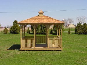 wooden gazebo