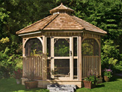 wooden gazebo