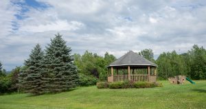 wooden gazebo