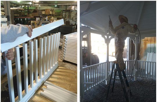 Gazebo rails paint