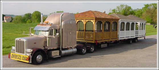 Gazebo wide flatbed delivery