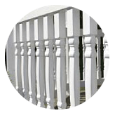 Gazebo railings round