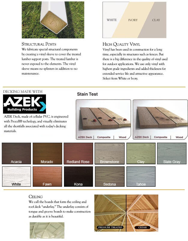 vinyl gazebo floor plan